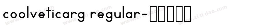 coolveticarg regular字体转换